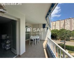 Luminoso apartamento con terraza, garaje y piscina en Playa de Gandía