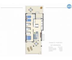 Bungalo en Torrevieja, área 70 m2