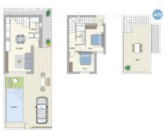 Villa en Benijófar, 2 dormitorios, 90 m2
