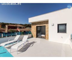 Villa con piscina privada en Bigastro