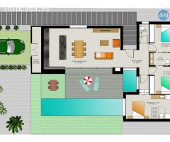 Villa con piscina privada en Benijófar