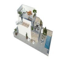 Villa en Los Alcázares, 121 m2
