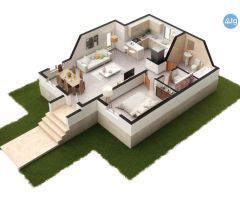 Nuevo bungalow en Avilés, área de 70 m2