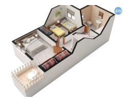 Bungalow moderno en Avilés, área de 70 m2