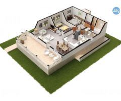 Bungalow moderno en Avilés, área de 70 m2