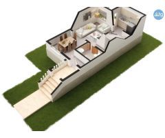 Bungalow moderno en Avilés, área de 70 m2