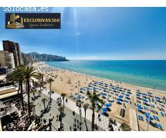 Alquiler larga temporada piso frontal al mar en Playa de Levante, Benidorm. Exclusivas360