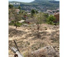 Terreno con vistas al pueblo de Vallirana