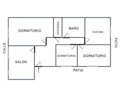 PISO DE TRES HABITACIONES MUY BIEN SITUADA EN LA CIUDAD DE OVIEDO