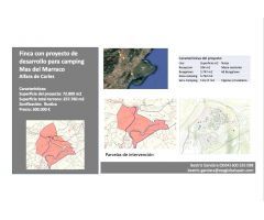 Finca Mas del Marraco con permisos para hacer un camping