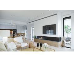VILLAS DE OBRA NUEVA DE UNA SOLA PLANTA EN CAMPO DE GOLF ALTAONA, MURCIA