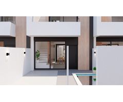 Moderno adosado con piscina