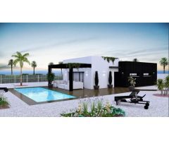 Villa 2 dormitorios 2 baños, piscina privada en Cabuzana, Vera