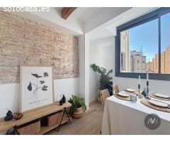 Piso reformado con gran terraza en el barrio de Sants