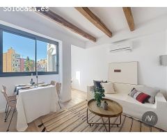 Piso reformado con gran terraza en el barrio de Sants