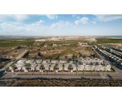 Villas pareadas de obra nueva en una planta con piscina privada