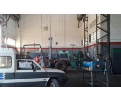 terreno industrial con talleres