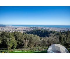 Impresionante casa con gran jardín y vistas a Barcelona en Vallvidrera