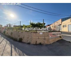 NAVE COMERCIAL SOBRE PARCELA DE TERRENO A LA VENTA EN LA LLOSA DE RANES