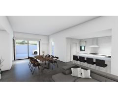 En construcción, chalet de diseño moderno todo en una sola planta