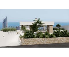Villas de nueva construcción de diseño moderno con vistas panorámicas al mar