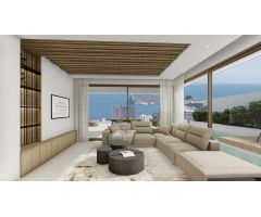 Villas de nueva construcción de diseño moderno con vistas panorámicas al mar