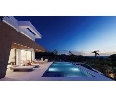 Villa con diseño moderno unico y vistas panoramicas al mar