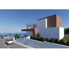 Villa con diseño moderno unico y vistas panoramicas al mar