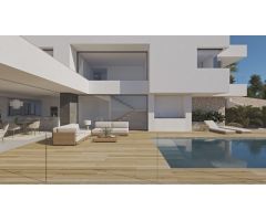 Villa lujoso de arquitectura moderna con vistas al mar