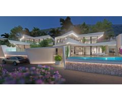 Exclusiva nueva promoción de 16 villas de lujo con vistas panorámicas al mar y el Peñon Ifach