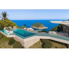 En construcción, villa de lujo con vistas panoramicas al mar