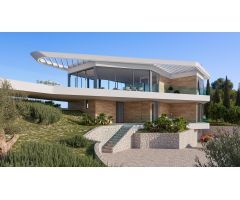 En construcción, villa de lujo con vistas panoramicas al mar
