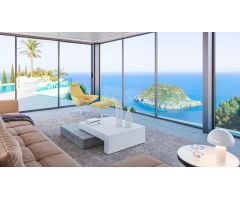 En construcción, villa de lujo con vistas panoramicas al mar