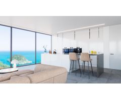 En construcción, villa de lujo con vistas panoramicas al mar