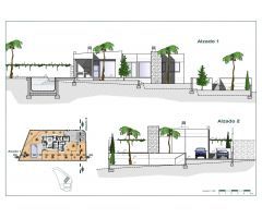 Proyecto de nueva construcción con orientación sur
