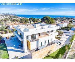 Nueva villa de diseño moderno con vistas al mar