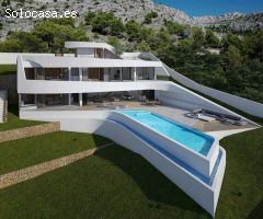 Villa de nueva construcción de 4 dormitorios en Altea (Costa Blanca), con piscina privada y preciosa