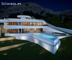 Villa de nueva construcción de 4 dormitorios en Altea (Costa Blanca), con piscina privada y preciosa