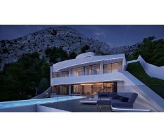 Villa de nueva construcción de 4 dormitorios en Altea (Costa Blanca), con piscina privada y preciosa