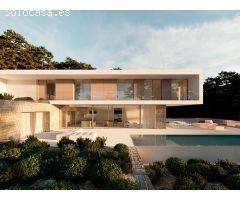 Magnifica villa moderna en Moraira con parcela de 1046m2.