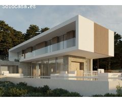 Magnifica villa moderna en Moraira con parcela de 1046m2.