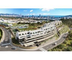 Apartamentos con espacios libres y vistas al mar en Finestrat.