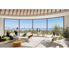 Apartamentos con espacios libres y vistas al mar en Finestrat.