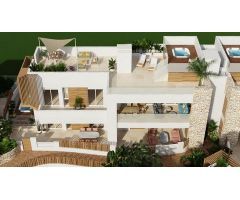 Descubre la villa vertical 15 de El Yado, con su jardín y piscina privada