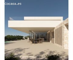 Villa en construcción en zona de L’Andragó, Moraira con piscina privada.