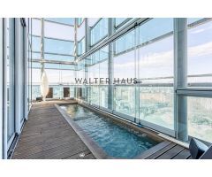 Ático dúplex con piscina y vistas al mar en Diagonal Mar, Barcelona. EGYB-T519