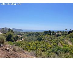 Dos parcelas edificables juntas en venta en Benimeit Moraira, Costa Blanca. SISK-T151