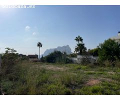 Parcela en venta con vistas al mar en Les Basetes Calpe. SISK-T347