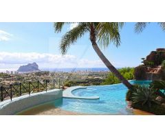 Chalet con vistas al mar en la Empedrola, Calpe, Costa Blanca.. SISK-T79