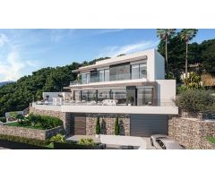 Villa moderna de lujo con vistas panorámicas al mar en Calpe. SISK-T82